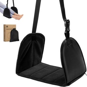 KKM Airplane Foot Rest Made of Advanced Memory Foam Airplane Footrest Airplane Travel Foot Rest Under Desk for Office Relax Your Feet to Reduce Swelling and Soreness